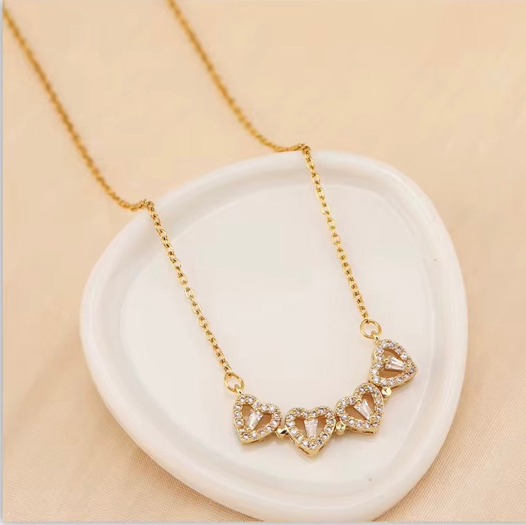 Double Heart Necklace