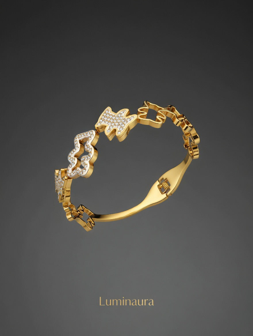 Lilou Or - Pulsera estilo TOUS